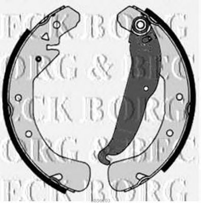 BORG & BECK bbs6203 -  Комплект тормозных колодок